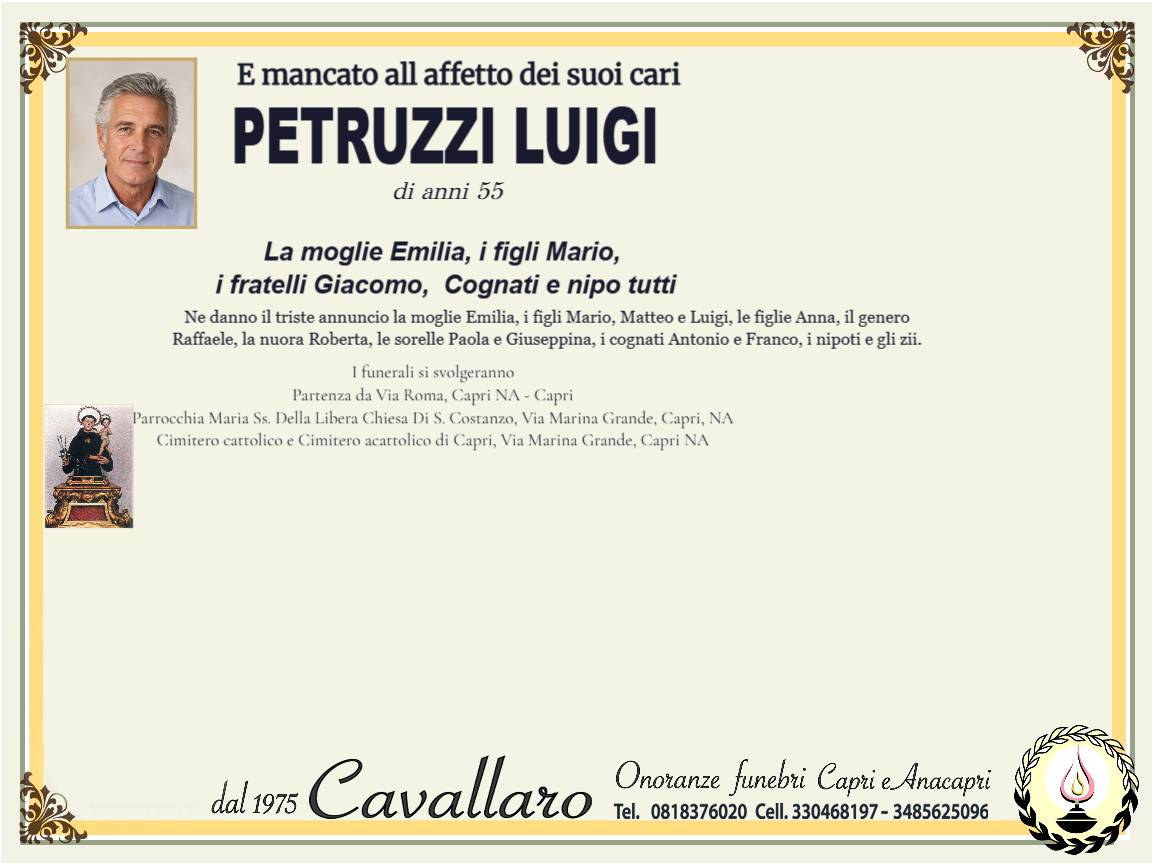 Manifesto LUIGI PETRUZZI
