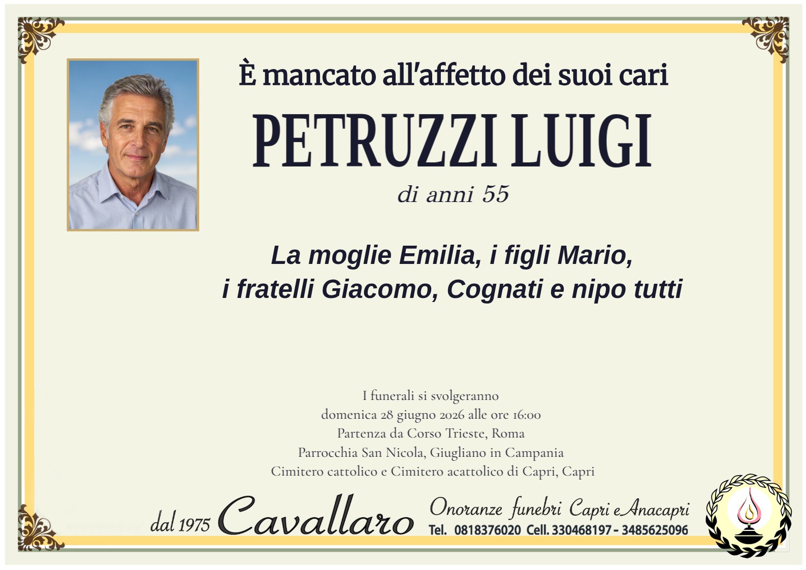 Manifesto LUIGI PETRUZZI